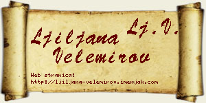 Ljiljana Velemirov vizit kartica